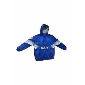 Vintage Starter Indianapolis Colts Pullover Jacket Blue 3XL Hooded